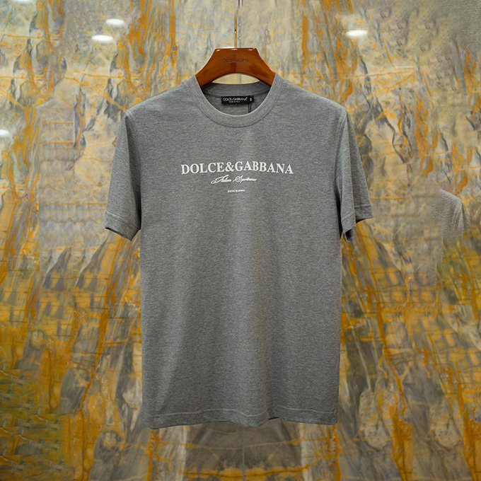 dolce & gabbana logo print cotton t-shirt